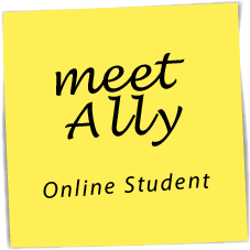 meet Ally, Online Student