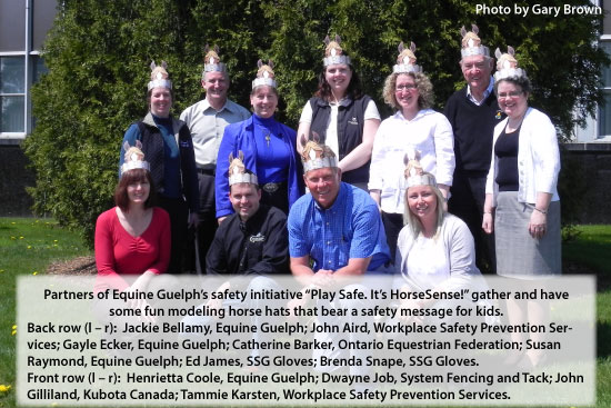 Partners of Equine Guelph’s safety initiative “Play Safe. It’s HorseSense!” image