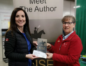 Julie Fitz-Gerald donated a portion of her book sales to EquiMania!