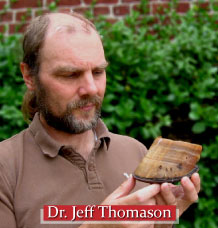 Dr. Jeff Thomason with hoof
