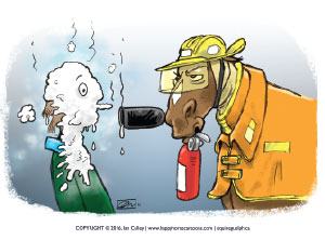 fire safety cartoon